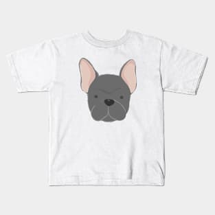 French Bulldog Face Kids T-Shirt